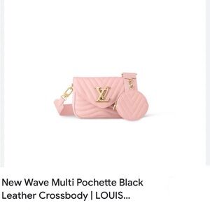 Louis Vuitton Pink Quilted Leather Crossbody Bag